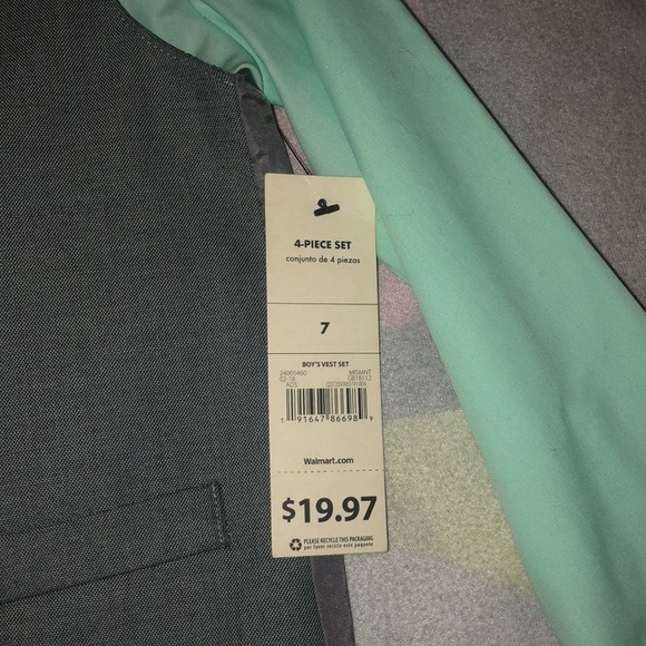 Boy George brand vest suit & tie set size 7y brand new 4 piece set - Picture 3 of 4